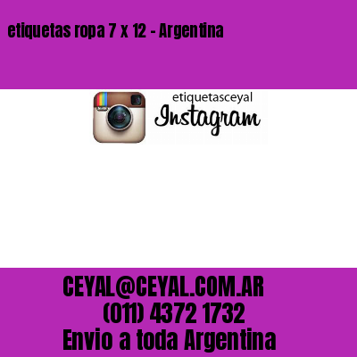 etiquetas ropa 7 x 12 – Argentina