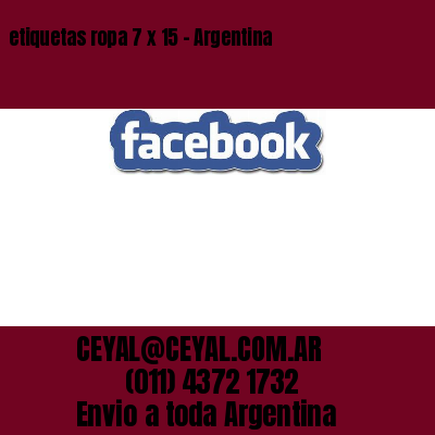 etiquetas ropa 7 x 15 – Argentina