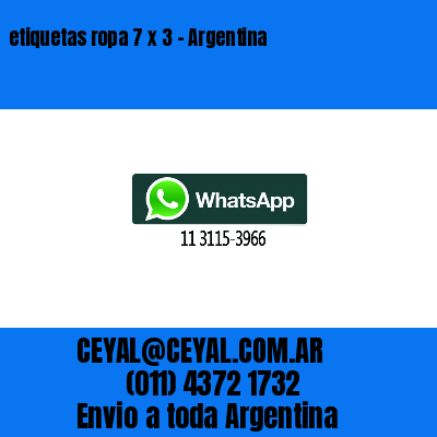 etiquetas ropa 7 x 3 – Argentina