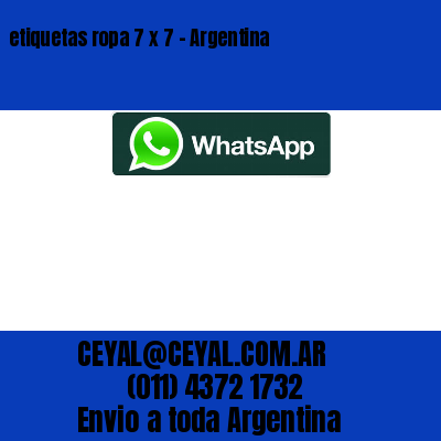 etiquetas ropa 7 x 7 – Argentina