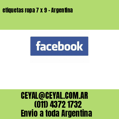 etiquetas ropa 7 x 9 – Argentina