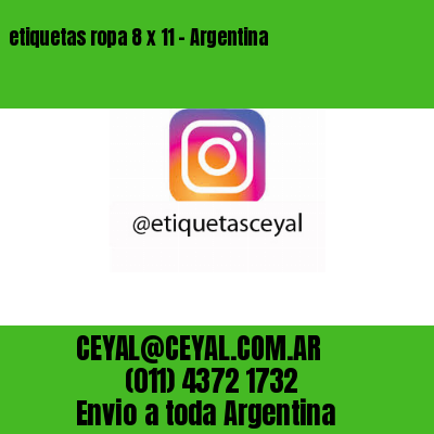 etiquetas ropa 8 x 11 – Argentina