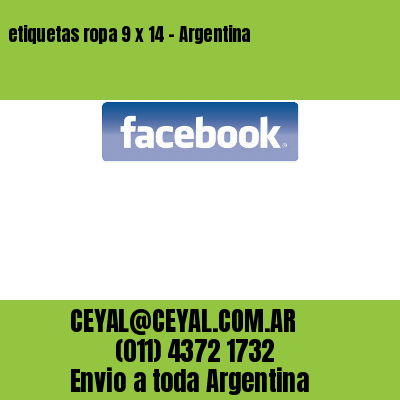 etiquetas ropa 9 x 14 – Argentina
