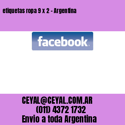 etiquetas ropa 9 x 2 – Argentina