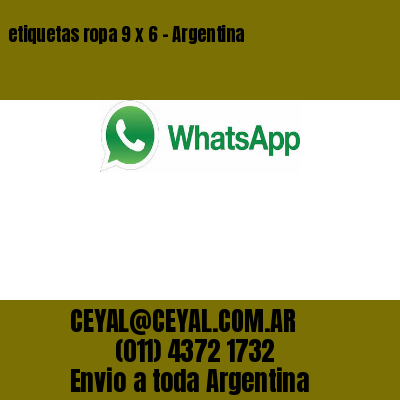 etiquetas ropa 9 x 6 – Argentina