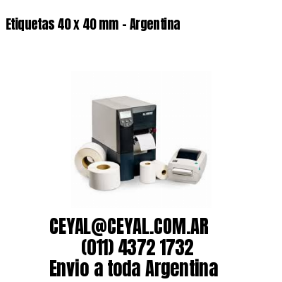 Etiquetas 40 x 40 mm – Argentina