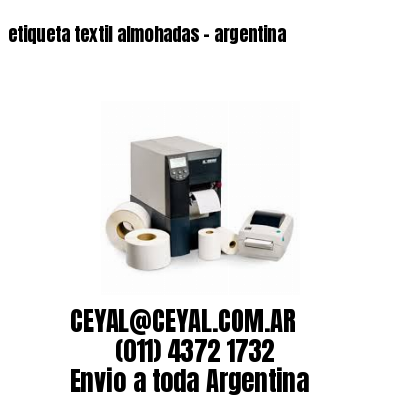 etiqueta textil almohadas – argentina