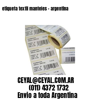 etiqueta textil manteles – argentina