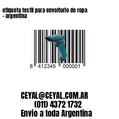 etiqueta textil para envoltorio de ropa – argentina