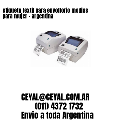etiqueta textil para envoltorio medias para mujer – argentina