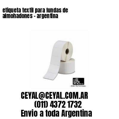 etiqueta textil para fundas de almohadones – argentina