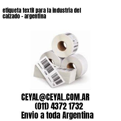 etiqueta textil para la industria del calzado – argentina