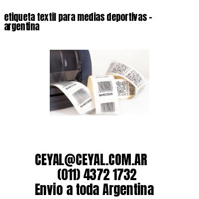 etiqueta textil para medias deportivas – argentina