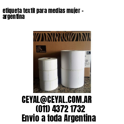 etiqueta textil para medias mujer – argentina
