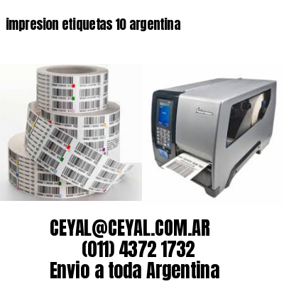 impresion etiquetas 10 argentina