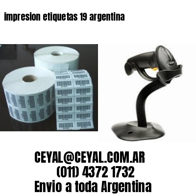 impresion etiquetas 19 argentina