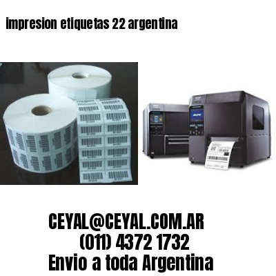 impresion etiquetas 22 argentina