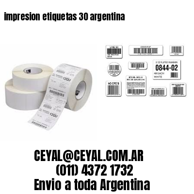impresion etiquetas 30 argentina
