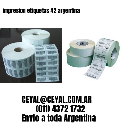 impresion etiquetas 42 argentina