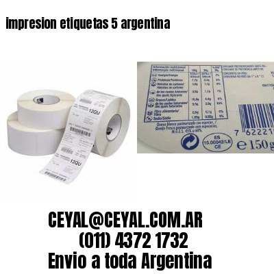 impresion etiquetas 5 argentina
