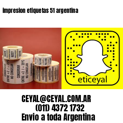 impresion etiquetas 51 argentina