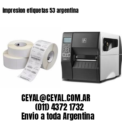 impresion etiquetas 53 argentina