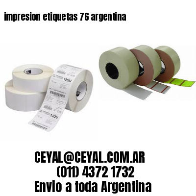 impresion etiquetas 76 argentina