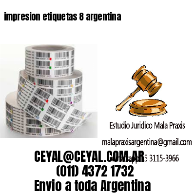 impresion etiquetas 8 argentina