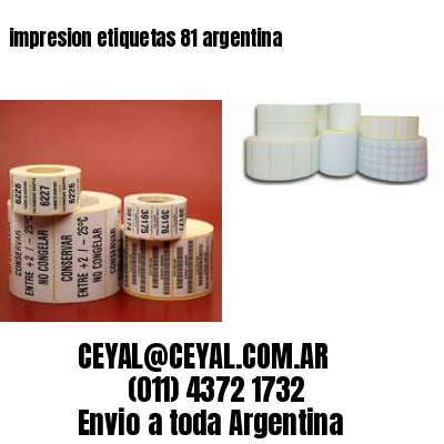 impresion etiquetas 81 argentina
