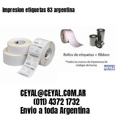 impresion etiquetas 83 argentina