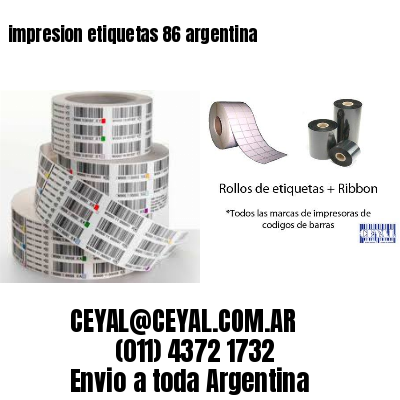 impresion etiquetas 86 argentina