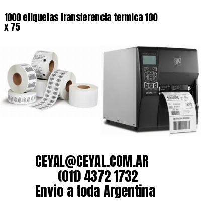 1000 etiquetas transferencia termica 100 x 75