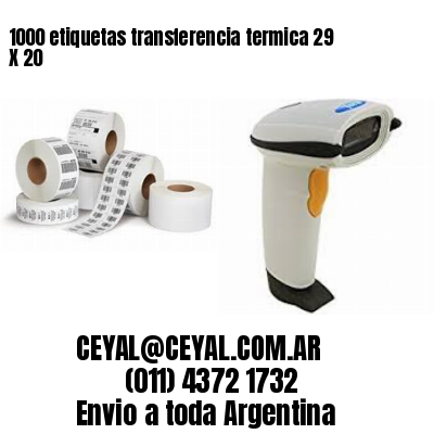 1000 etiquetas transferencia termica 29 X 20