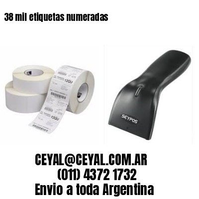 38 mil etiquetas numeradas