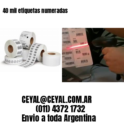 40 mil etiquetas numeradas