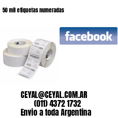 50 mil etiquetas numeradas