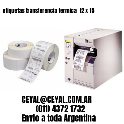 etiquetas transferencia termica  12 x 15