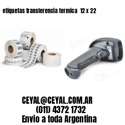 etiquetas transferencia termica  12 x 22