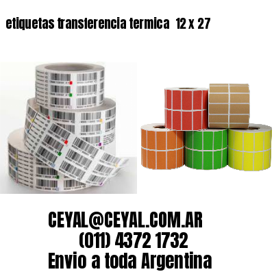 etiquetas transferencia termica  12 x 27