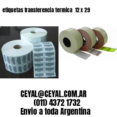 etiquetas transferencia termica  12 x 29