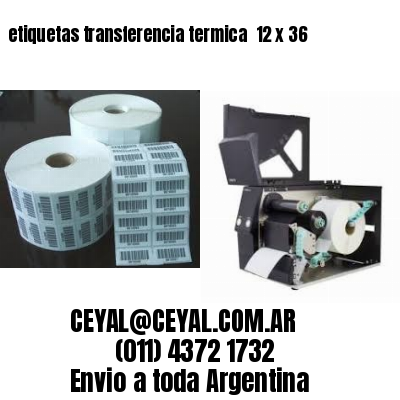 etiquetas transferencia termica  12 x 36