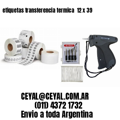 etiquetas transferencia termica  12 x 39