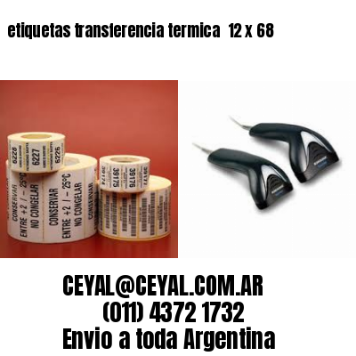 etiquetas transferencia termica  12 x 68