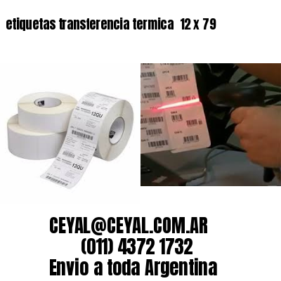 etiquetas transferencia termica  12 x 79