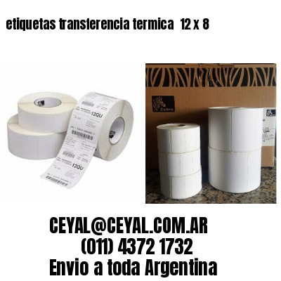 etiquetas transferencia termica  12 x 8