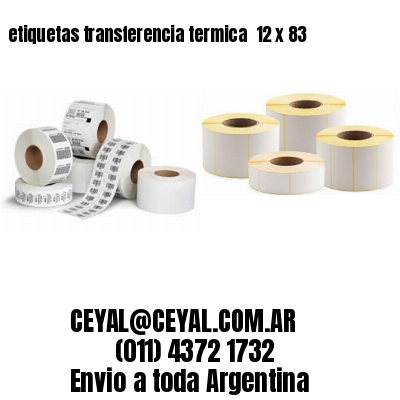 etiquetas transferencia termica  12 x 83
