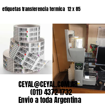 etiquetas transferencia termica  12 x 85