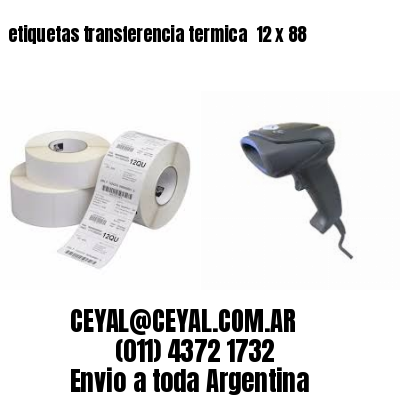 etiquetas transferencia termica  12 x 88