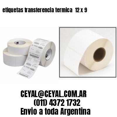 etiquetas transferencia termica  12 x 9