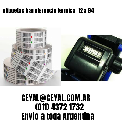 etiquetas transferencia termica  12 x 94